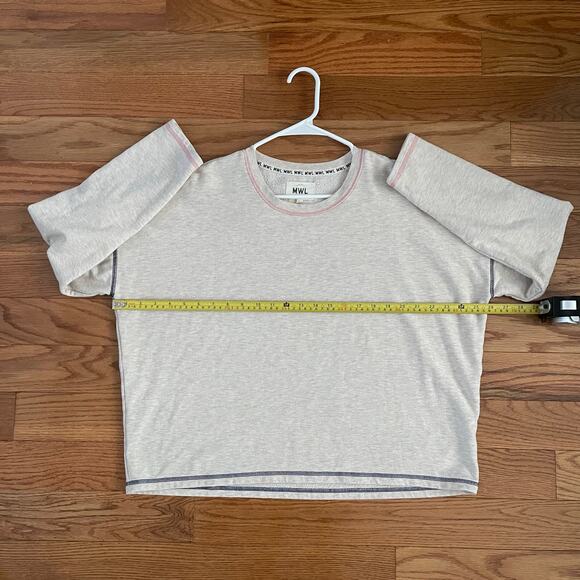 Madewell MWL Make Weekends Longer Terry Superbrushed Sweatshirt Clay Women Large - Picture 5 of 8